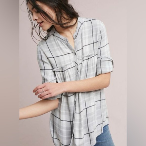 cloth & stone Tops - Cloth & Stone Plaid Swing Tunic